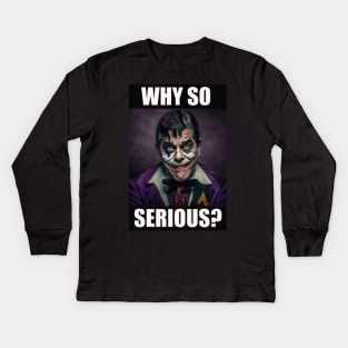 Why So Serious Jerry Lewis Kids Long Sleeve T-Shirt